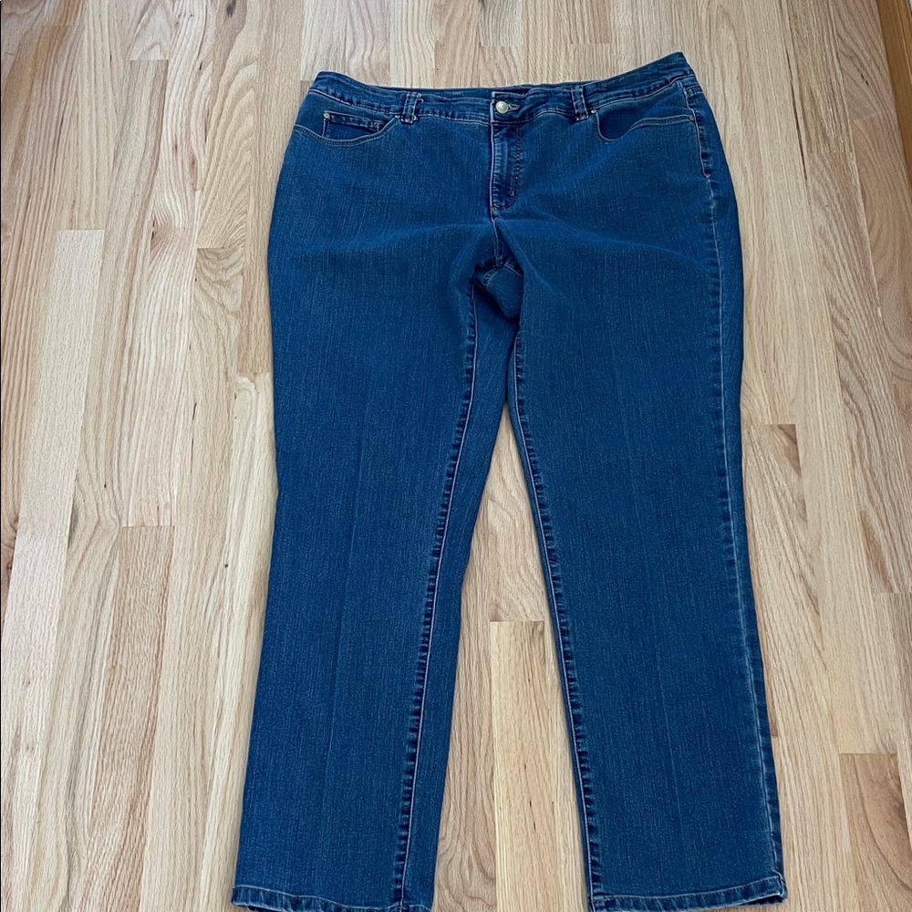 Charter Club Dark Blue Straight Leg Jeans